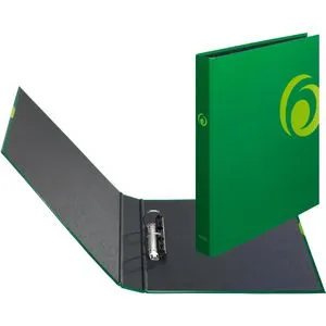 herlitz maX.file Fresh Color Ringbuch 2-Ringe grün 3,5 cm DIN A4 - stilvolles Archivieren mit 2-Ring-Ordnermechanik, ideal für Büro und Schule