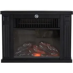 Homcom Elektrokamin Schwarz