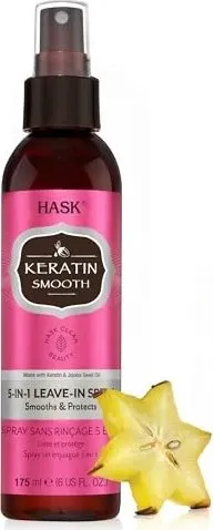 HASK Keratin Protein Spray 175 ml - Haarpflege-Spray für strapaziertes Haar, bietet intensive Feuchtigkeit und Pflege, fördert Glanz und Regeneration – einfach auftragen, nicht ausspülen!