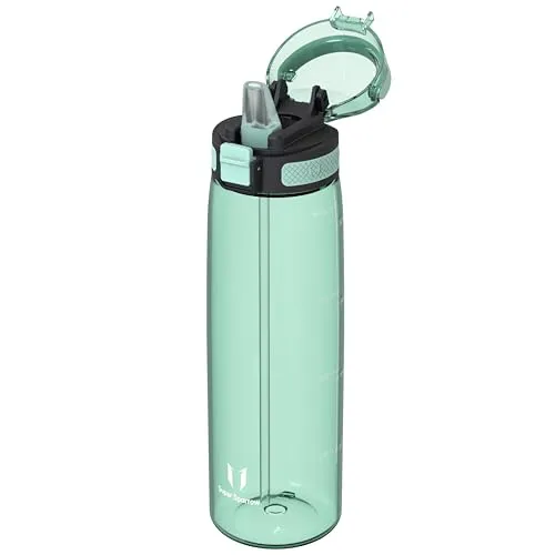 Super Sparrow Trinkflasche 1L - TouchSip Wasserflasche - BPA-frei - Ideale Sportflasche - Strohhalm Tritan Flasche für Sport, Outdoor und Camping - Leicht, Nachhaltig