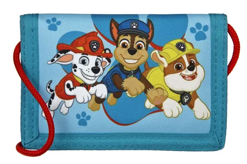 Undercover Geldbörse PAW Patrol - Kinder-Geldbörse für Paw Patrol Fans, sicher mit Klettverschluss und stylischem Kordelband tragbar, ideal für das erste Taschengeld