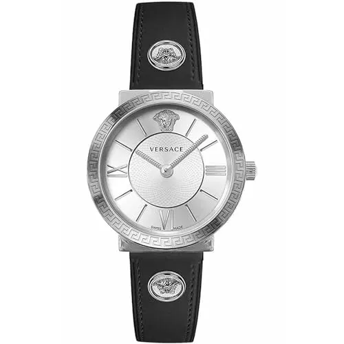 Versace Damenuhr mit 2 Kugeln aus Leder - VEVE00119