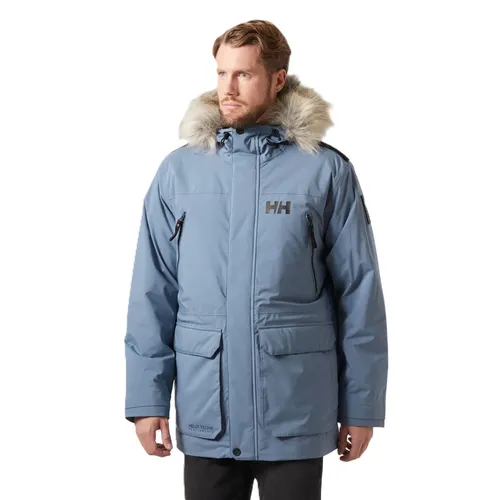 Helly Hansen Herren Parka 53630 blau (XL) - Lässiger Funktionsparka mit wasserdichter HELLY TECH-Technologie und PrimaLoft-Isolierung für optimalen Schutz und Wärme in der kalten Jahreszeit.