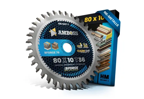 Amboss Werkzeuge Kreissägeblatt HM Kreissägeblatt - 80 x 1.5/1.0 x 10 Z36 TF