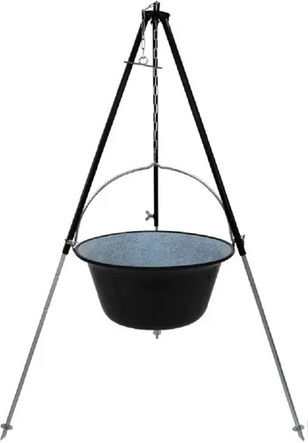 Grillplanet ® Gulaschkessel 22 Liter Dreibein in schwarz von Grillplanet