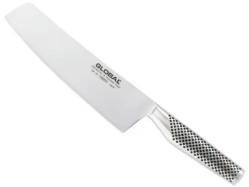 GLOBAL Gemüsemesser GF-36, 19 cm - Hochwertiges Gemüsemesser aus Cromova 18 Stahl, ideal für präzises Schneiden und Zerkleinern in der Küche. Robuste Klinge und ergonomischer Griff für optimalen Komfort.
