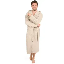Blumtal Bademantel für Herren, Taupe von Blumtal