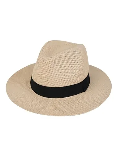 SCHIETWETTER Herren Panamahut Carlos, Strohhut für Herren, Sommerhut, aus 100% Papier