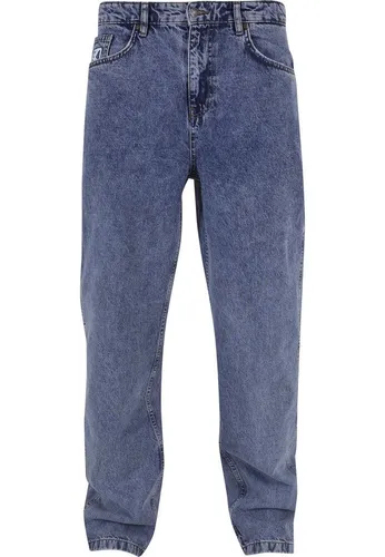 Karl Kani Herren KK Retro Baggy Jeans 30 - Bequeme Workwear Jeans aus 100% Baumwolle in vintage indigo. Ideal für lässige Outfits, mit normaler Passform und pflegeleicht durch Maschinenwäsche.