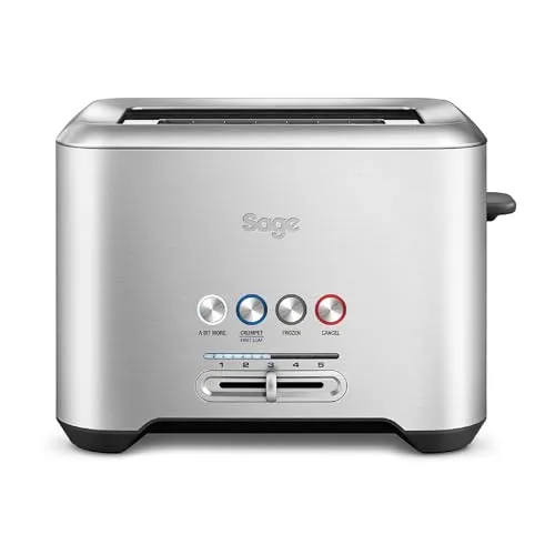 Sage - The 'A Bit More' Toaster - Toaster mit extra-breiten Schlitzen für Brot und Bagels, 4 automatische Einstellungen und einfache Reinigung durch abnehmbares Krümelfach.