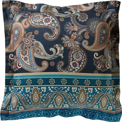 Erwin Müller Kuschelkissenbezug Mako-Satin hellblau Größe 40x40 cm