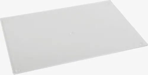 GSD HAUSHALTSGERÄTE Schneidebrett, Acryl, ohne Anschlag - Hygienisches Acryl-Schneidebrett, geschmacksneutral und messerschonend, ideal zum Servieren von Obst. Hitzebeständig bis 60 °C und perfekt für jede Küche.