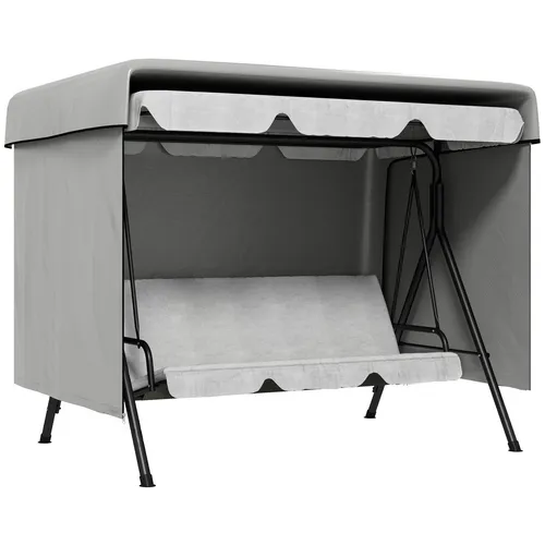 Outsunny Abdeckplane 215x155x150 cm - Grau - Schutzhüllen für Gartenmöbel, wasserdicht, UV-beständig und idealer Schutz vor Schmutz und Witterungseinflüssen.