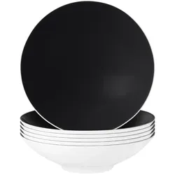Seltmann Weiden Life Fashion Suppenteller 6er Set in schwarz von Seltmann Weiden
