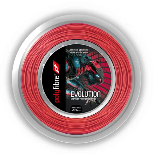 POLYFIBRE Evolution Tennisschnur 200m Rolle rot 1,20 mm