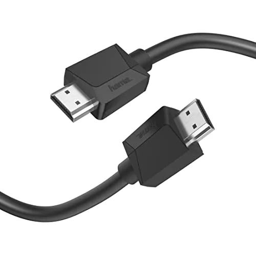 Hama HDMI Kabel 3m lang Ultra HD 4k (High Speed HDMI Cable HDR, HEC, ARC, Monitorkabel mit Kunststoffmantel, Verbindung von PC/Notebook mit Monitor, TV, Beamer, PlayStation, Xbox)