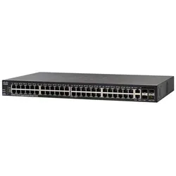 Cisco SG350X-48P-K9-EU Gigabit-POE-Switch - Stapelbarer 48-Port Gigabit-POE-Switch für Server-Zubehör, ideal für leistungsstarke Netzwerkinfrastrukturen mit hoher Energieeffizienz.