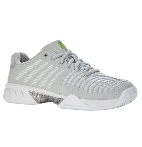 K-Swiss Performance Damen Express Light 3 Tennis Shoe - Gray Violet/White/Lime Green, 40 EU - Tennisschuhe mit Plantar Support Chassis für verbesserte Stabilität und Aösta 7.0 Gummisohle für hohe Strapazierfähigkeit. Ideal für anspruchsvolle Spielerinnen!