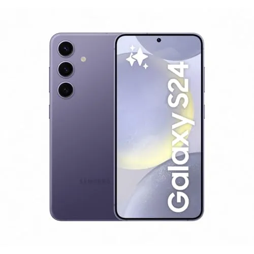 Samsung Galaxy S24 AI Smartphone, Android-Handy ohne Vertrag, 8 GB RAM, 128 GB Speicher, 50-MP-Kamera, Lange Akkulaufzeit, Cobalt Violet, 3 Jahre Herstellergarantie
