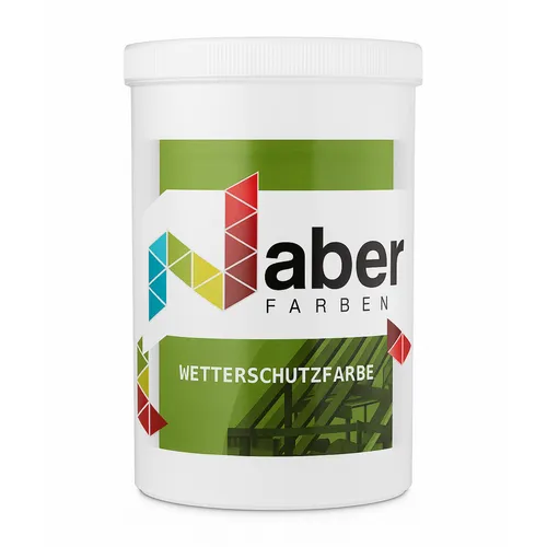 L Wetterschutzfarbe, Holzfarbe, Holzlack, Deckend, WEISS - Seidenmatt 1