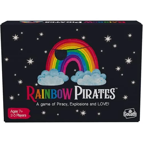 Goliath Games Regenbogenpiraten: EIN Spiel der Piraterie, Explosionen und Liebe! Partyspiele | Kartenspiele | Für 2–5 Spieler | ab 7 Jahren, Schwarz