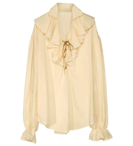 Rüschen-Hemd für Herren, beige