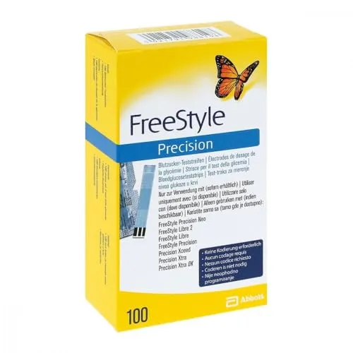 Freestyle Precision Blutzuckerteststreifen, 100 St
