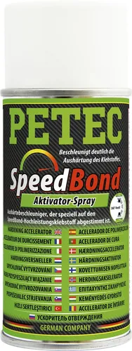 PETEC 93515 SPEEDBOND AKTIVATOR 150ML schnelle Aushärtung Kunststoff Metall