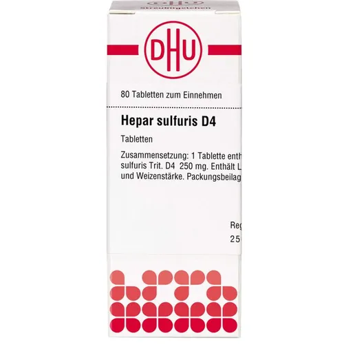 HEPAR SULFURIS D 4 Tabletten 80 St.