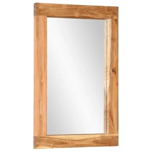 vidaXL Spiegel 70x50 cm aus massivem Akazienholz - Standspiegel mit rustikalem Charme, aus robustem Akazienholz gefertigt und ideal für kleinere Räume. Genießen Sie ein klares Spiegelbild und dekorieren Sie jeden Raum stilvoll.