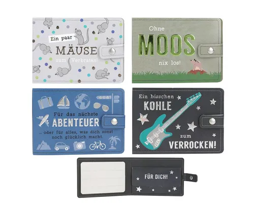 Depesche Kinder-Etui WUNSCHERFÜLLER Papier-Geldbörse - Originelle Geldgeschenke kreativ ver