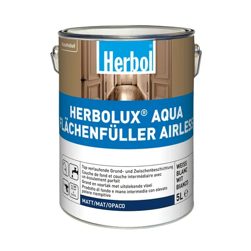 Herbol Herbolux Aqua Flächenfüller Airless 5 l weiß von Herbol