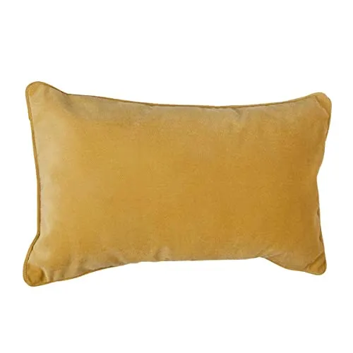 HomeMaison Kissen Uni Abziehbar, Polyester, 'ocre, 50 x 30 cm