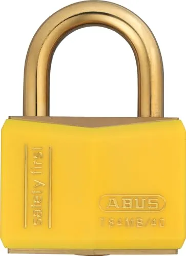Abus - T84MB/40 40mm Gelb Safety First Rostfreie Vorhängeschloss - ABUT8440YEL