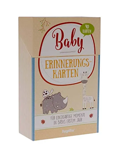 Lupilu Erinnerungskarten 40 Stück in dekorativer Aufbewahrungsbox