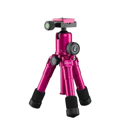 Mantona Kaleido Mini Foto- und Travelstativ - Kompaktes Stativ mit vier ausziehbaren Abschnitten, ideal für unterwegs. Inklusive Kugelkopf und Schnellwechselplatte für schnelle Aufnahmen.