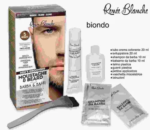 Renee Blanche Men's Pflege Färbung Bart Schnurrbart IN Creme
