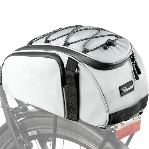Valkental 3in1 Fahrradtasche für Gepäckträger mit Rucksackfunktion