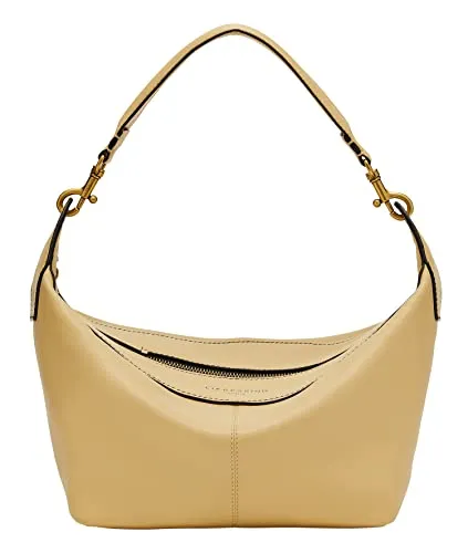 Liebeskind Damen Hobo - Zeitgenössisch in Champagne - Damen-Schultertaschen aus hochwertigem Leder mit anpassbarem Strap für individuellen Tragekomfort und stilvolles Design.