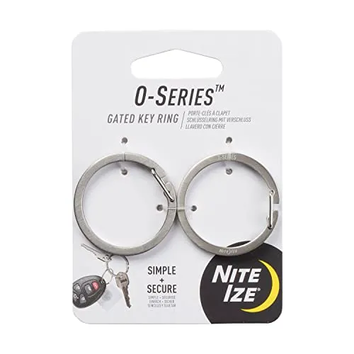 O-Series™ Gated Key Ring Schlüsselring mit Gatter in silber von Nite Ize