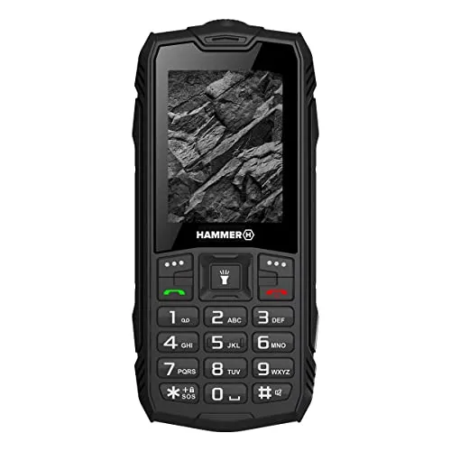 myPhone Hammer Rock - Robustes Dual-SIM Handy - Handys & Smartphones, IP68-zertifiziert für Staub- und Wasserschutz, stoßfestes Design, ideal für Abenteuer und Outdoor-Aktivitäten.