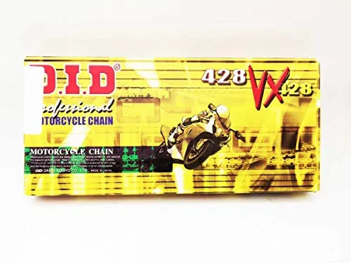 DID Kette 428 VX doppelt verstärkt X-Ring schwarz 140 Glieder offen Clipschloss