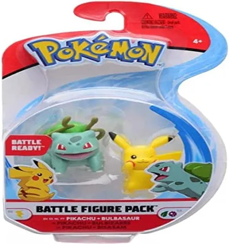 Pokemon - Battle Figures - Pikachu & Bisasam  - NEU - (R7-0)