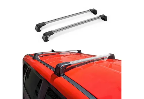 Dachträger Grundträger für Ford Tourneo Courier 2014-2023 - 75kg Aluminium Silber - Dachträger & Querstangen, abnehmbar und wasserbeständig, ideal für den sicheren Transport von Gepäck bis 75 kg.