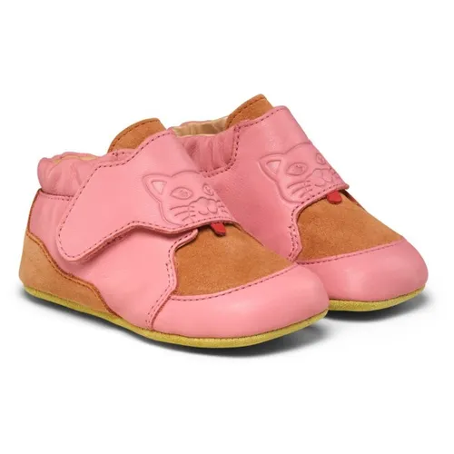 Affenzahn Kid's Krabbelschuh Leder Crawly - Barfußschuhe EU 22-23 rosa - Lauflernschuhe für Jungen, sehr leichte und weiche Lederkrabbelschuhe in Rosa, ideal für den Alltag und die ersten Schritte.