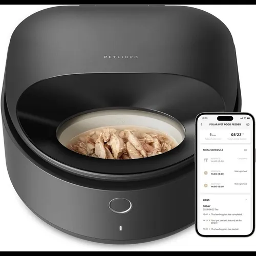 Petlibro Katzen-Futterautomat, Schwarz