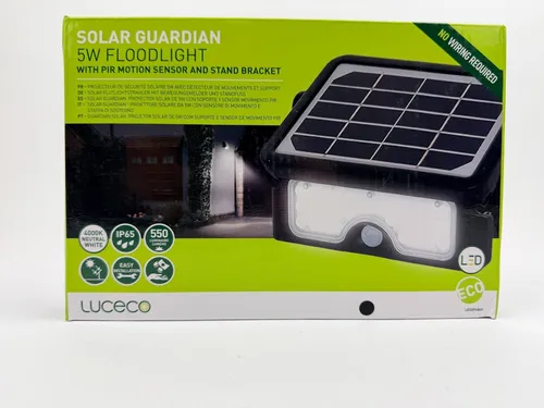 Luceco Solar Guardian 5W LED Strahler mit Bewegungsmelder