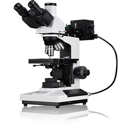 Bresser Science ADL-601P Mikroskop - Professionelles trinokulares Mikroskop mit 40-600x Vergrößerung, ideal für Forschung und Biologie. Voll polarisierbare Beleuchtung und umfangreiches Zubehör für höchste Präzision.