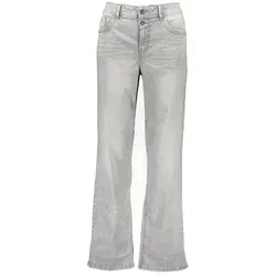 STREET ONE Straight-Jeans für Damen, Gr. 32, lichtgrau