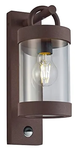 Trio Leuchten Außen Wandleuchte Sambesi 204169124 in silber von TRIO Leuchten